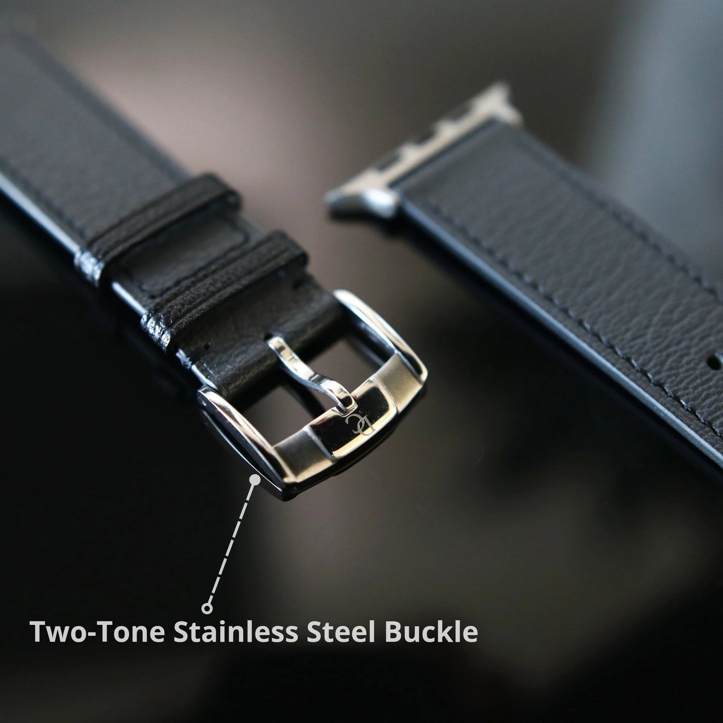 Apple watch band - Gris Orage Edition - French Chèvre leather