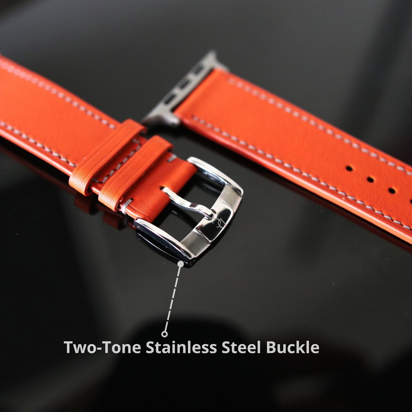 Apple Watch Band - Lava Edition - French swift leather