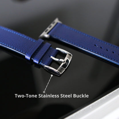Apple Watch Band - Bleu Royal Edition - French Epsom leather