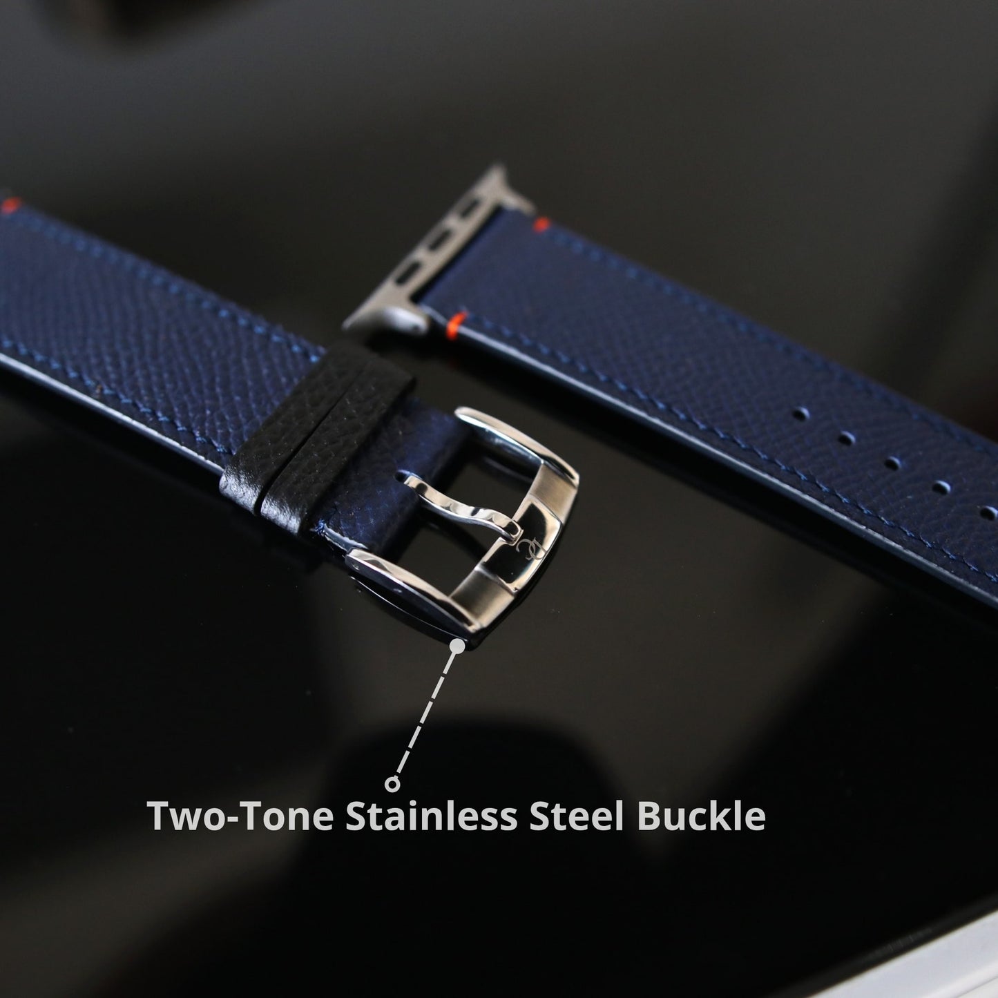 Apple Watch band- Midnight Ultra Edition - French Epsom leather