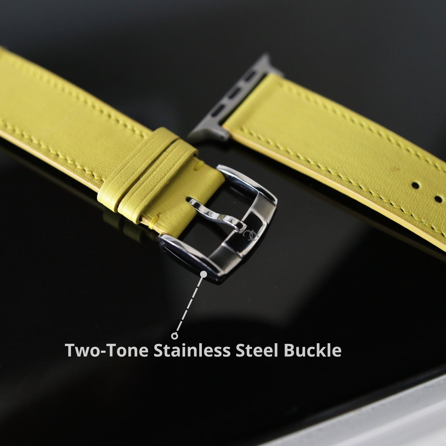 Apple Watch Band - Jaune Canari Edition - French Swift leather