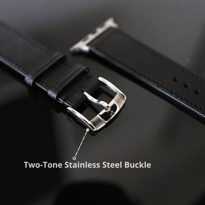 Apple Watch Band - Noir Heritage Edition - Italian Martino Leather