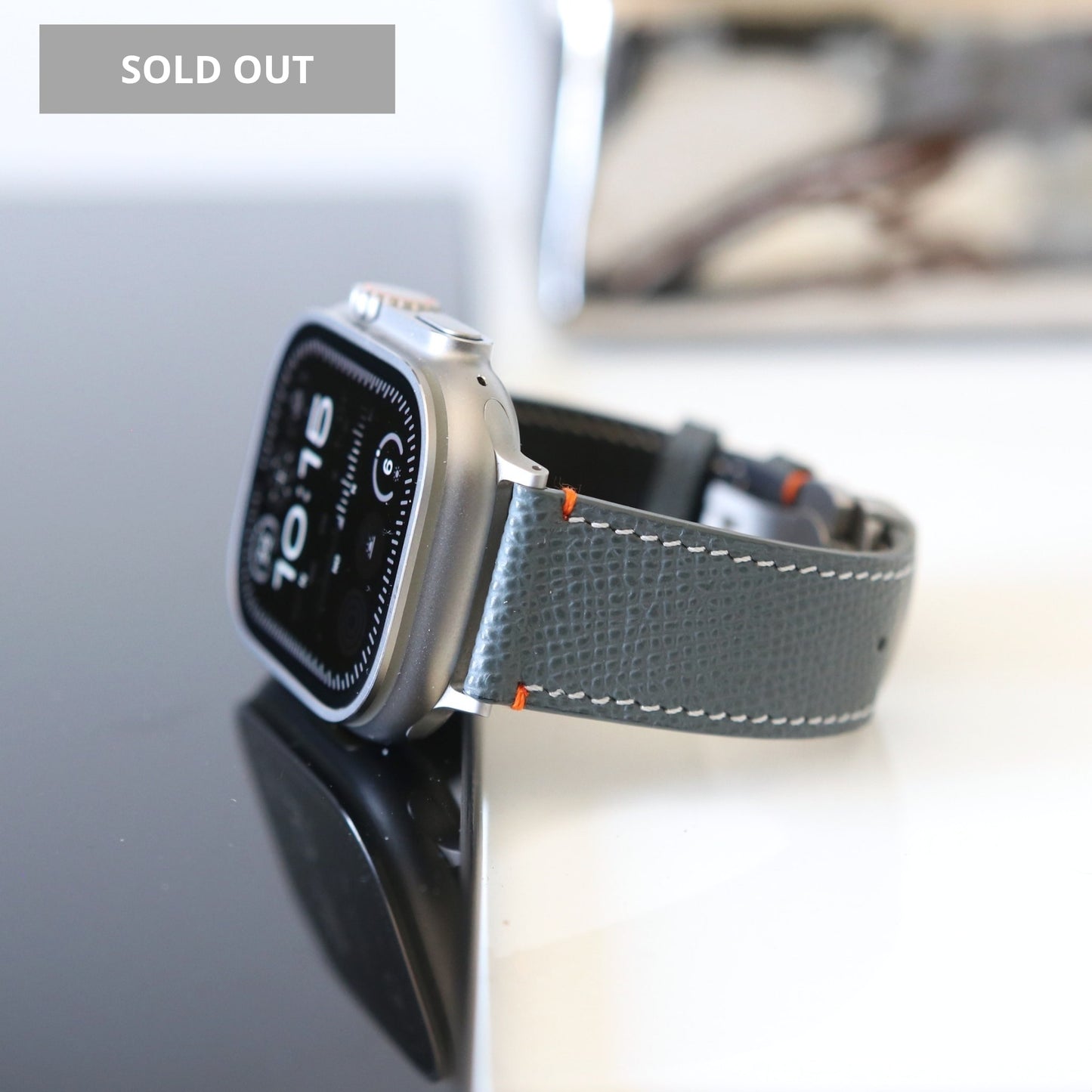 Apple Watch band - Gris Vert Ultra Edition - French Epsom leather