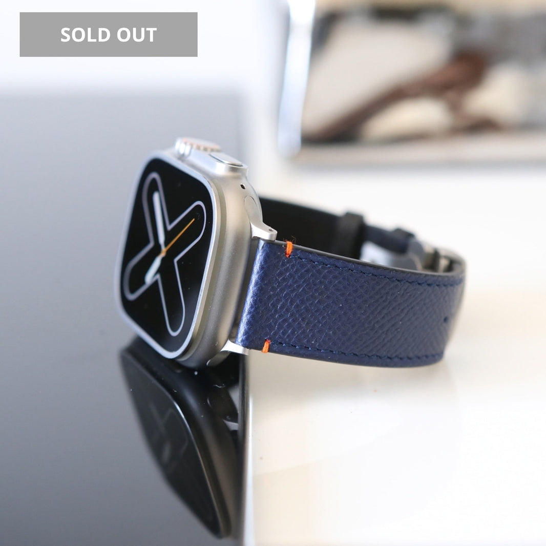 Apple Watch band- Bleu Nuit Ultra Edition - French Epsom leather