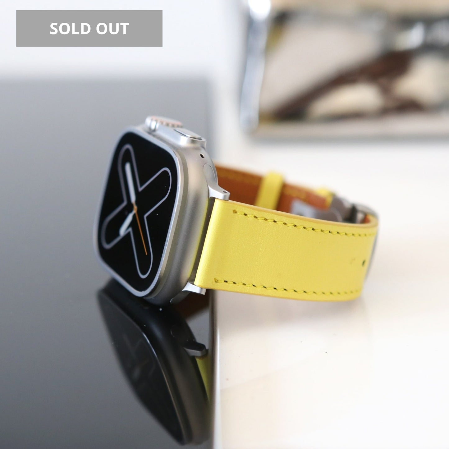 Apple Watch Band - Jaune Canari Edition - French Swift leather