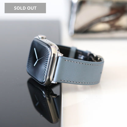 Apple watch band - Bleu Lin Edition - French Swift leather