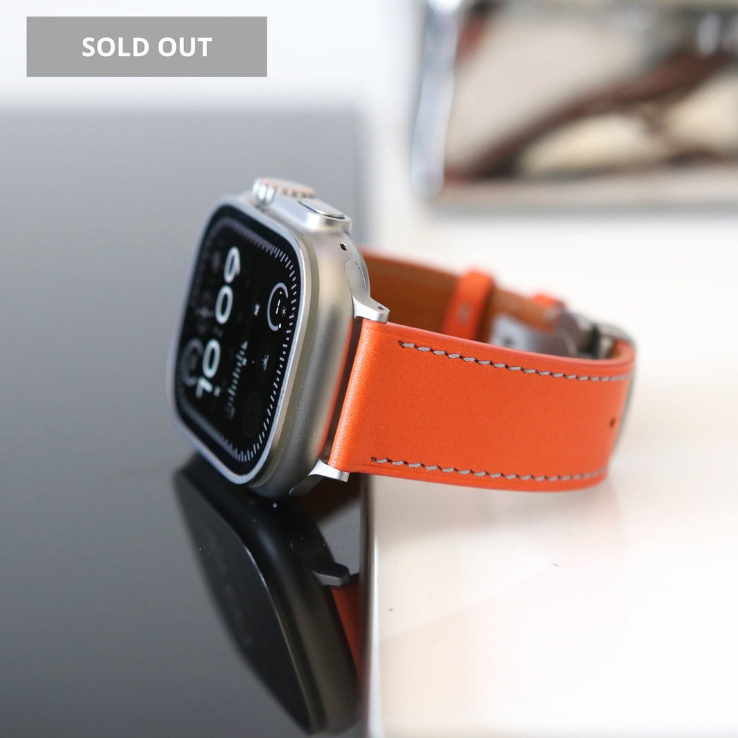 Apple Watch Band - Lava Edition - French Barénia leather