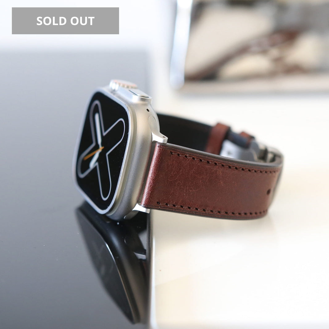 Apple Watch Band - Ombre Brun Edition - Italian Martino Leather