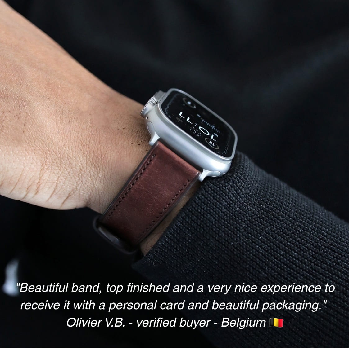 Apple Watch Band - Ombre Brun Edition - Italian Martino Leather