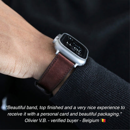 Apple Watch Band - Ombre Brun Edition - Italian Martino Leather