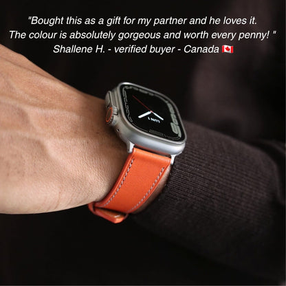 Apple Watch Band - Lava Edition - French swift leather