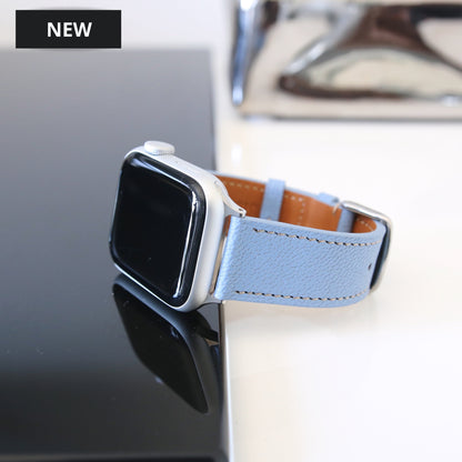 Apple Watch Band - Aqua Vista Edition - French Chèvre leather