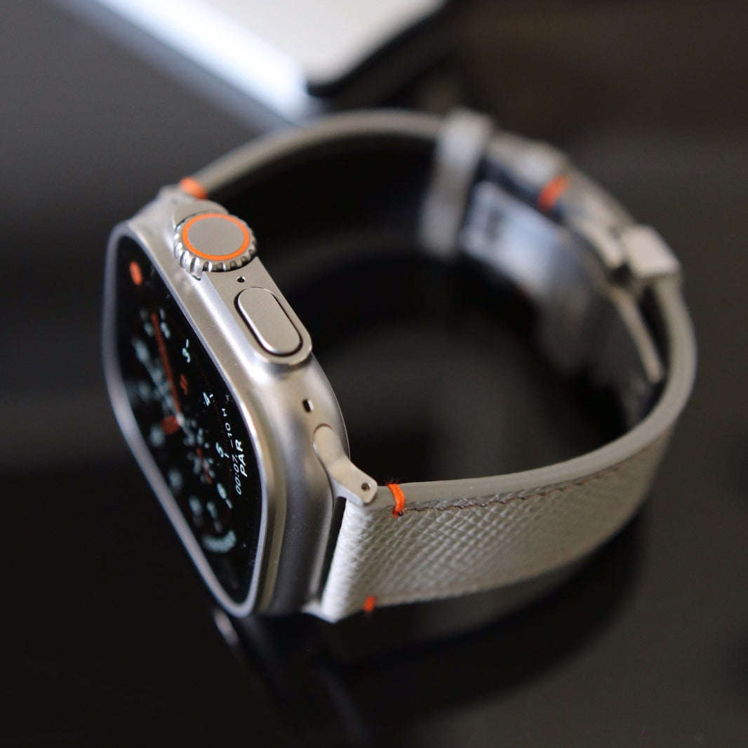 Apple Watch band- Gris Ultra Edition - French Epsom Leather