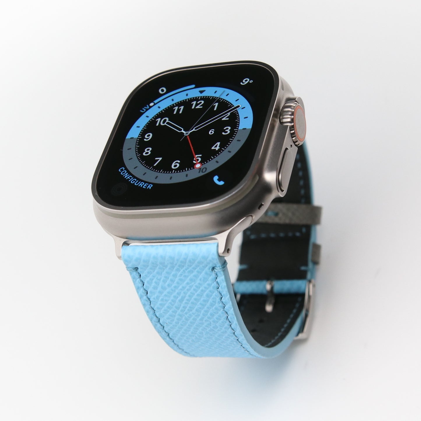 Apple Watch Band - Miami Blue Duo Edition - French Epsom leather