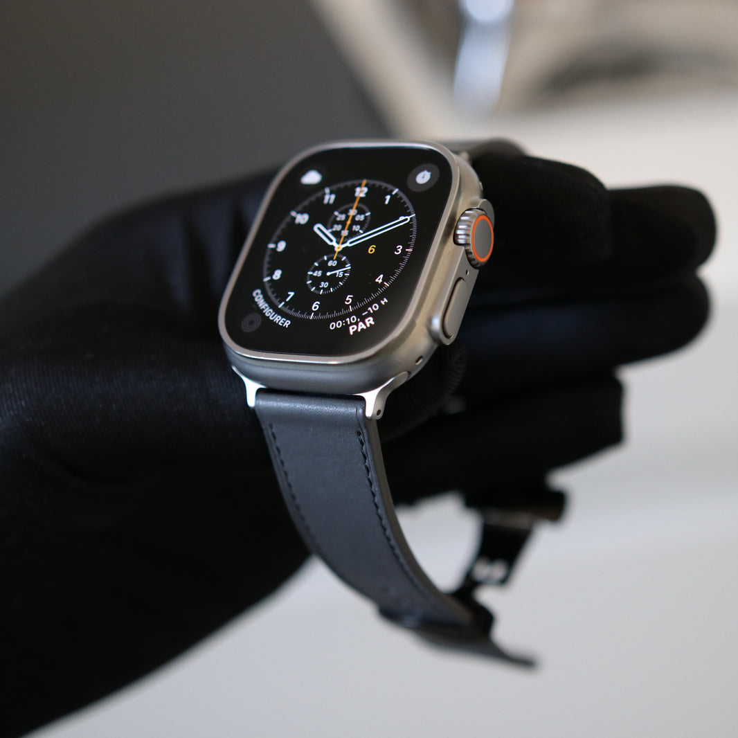 Apple watch Band - Shadow Edition - French Barénia leather