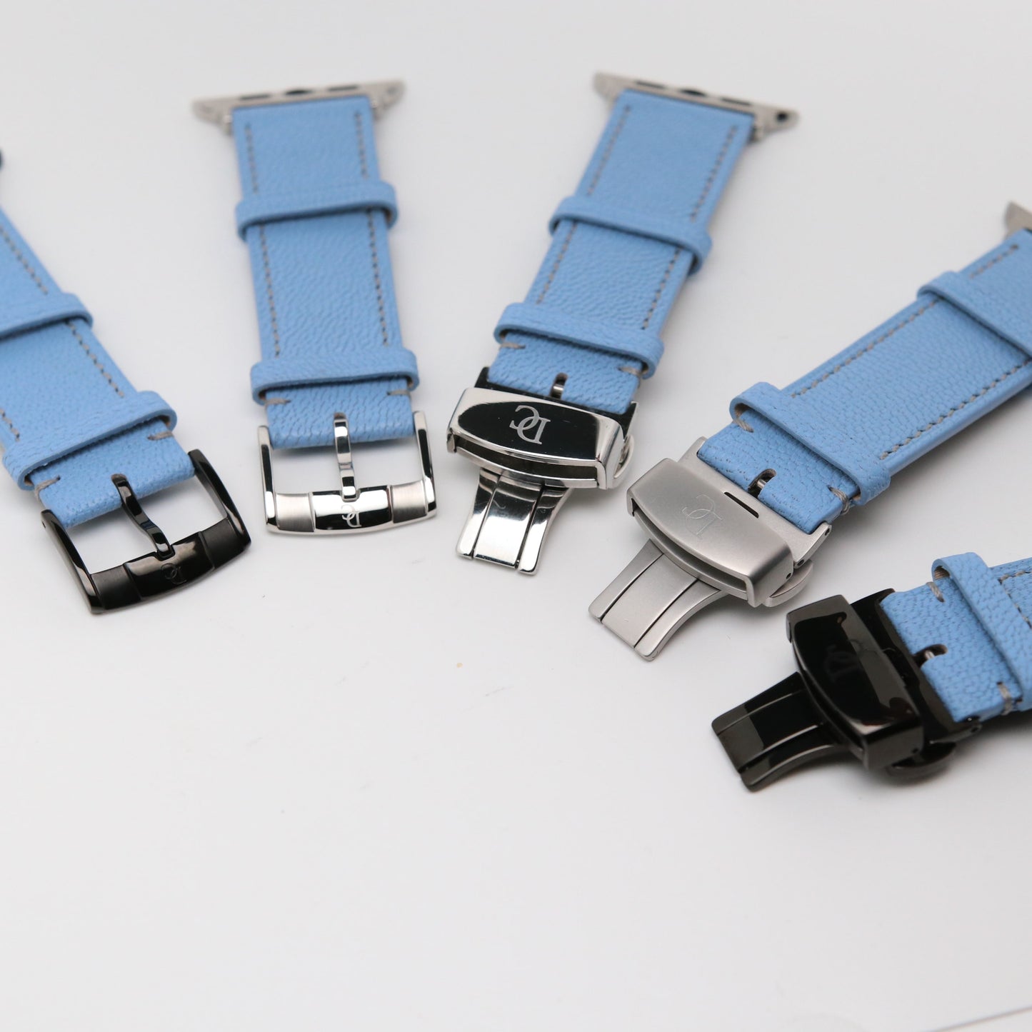 Apple watch band - Aqua Vista Edition - French Chèvre leather
