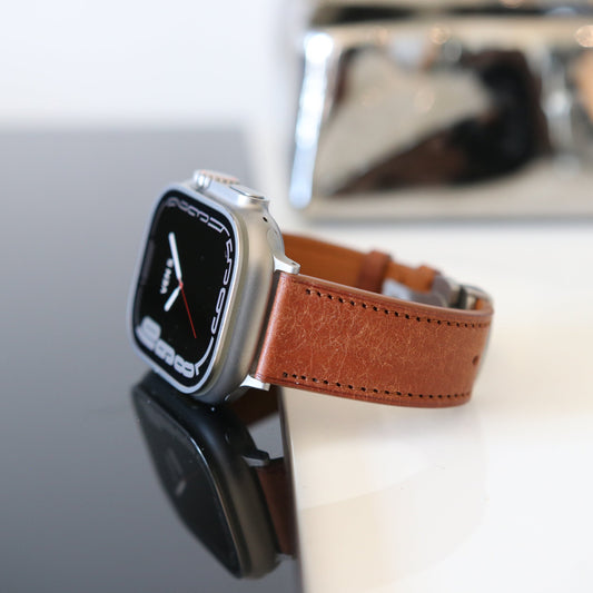 Apple Watch Band - Marron Doré Edition - Italian Martino Leather