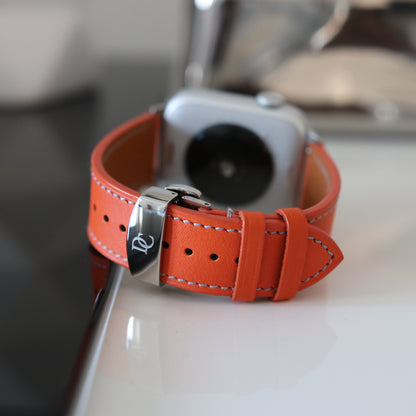 Apple Watch Band - Lava Edition - French swift leather