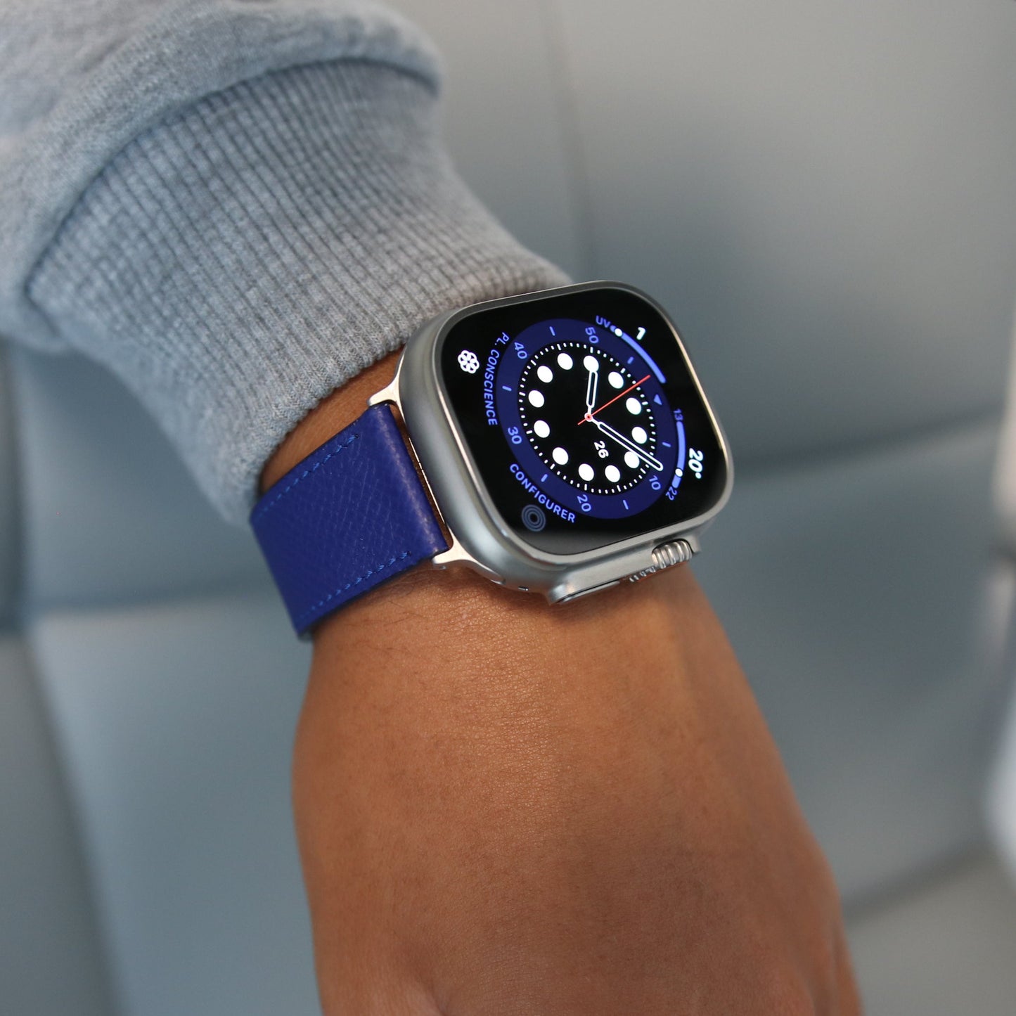 Apple Watch Band - Royal Blue Edition - French Epsom leather