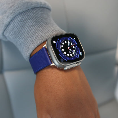 Apple Watch Band - Royal Blue Edition - French Epsom leather