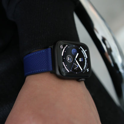 Apple Watch Band - Royal Blue Edition - French Epsom leather