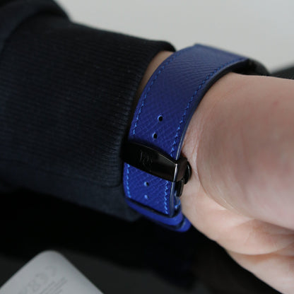 Apple Watch Band - Royal Blue Edition - French Epsom leather