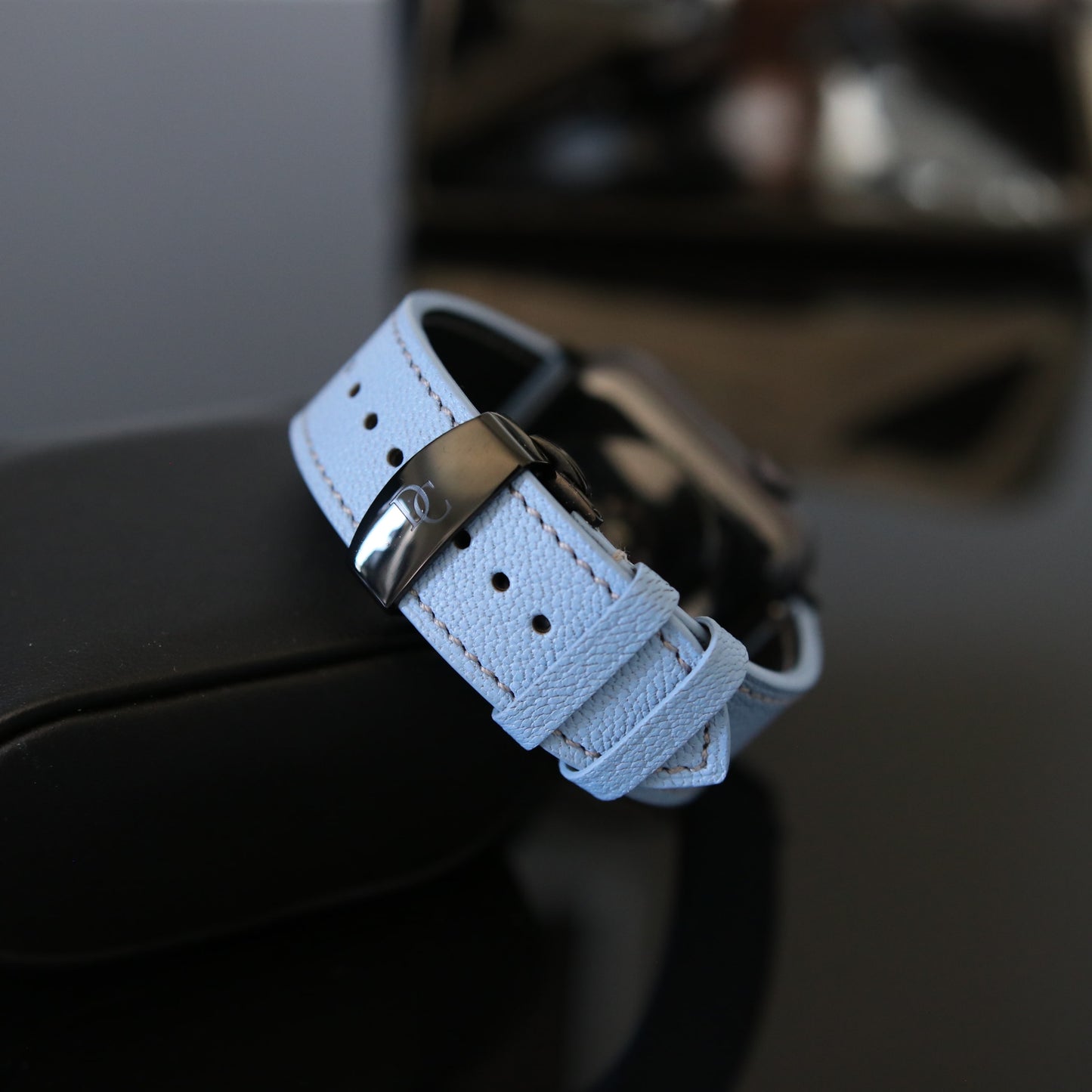 Apple Watch band - Aqua Vista Edition - French Chèvre leather