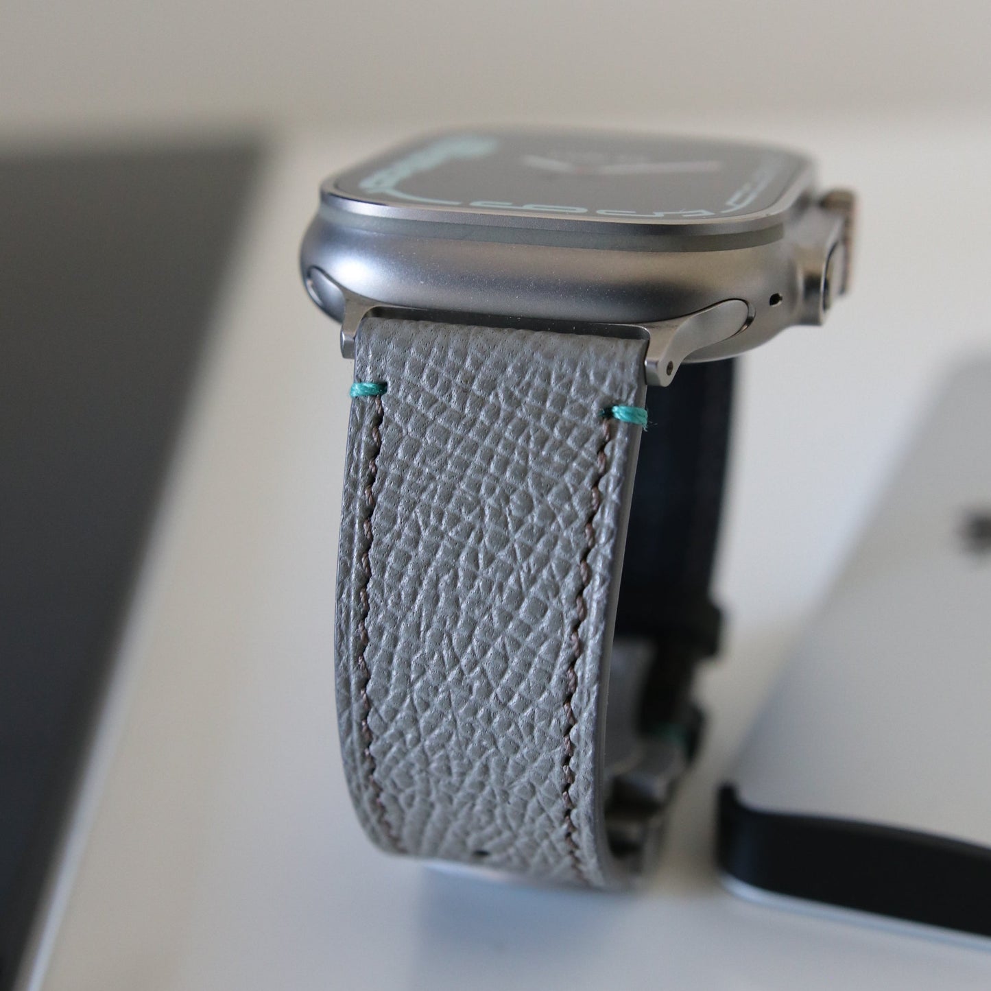 Apple watch band - Emerald Edition - French Epsom leather