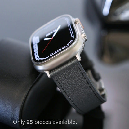 Apple watch band - Gris Orage Edition - French Chèvre leather
