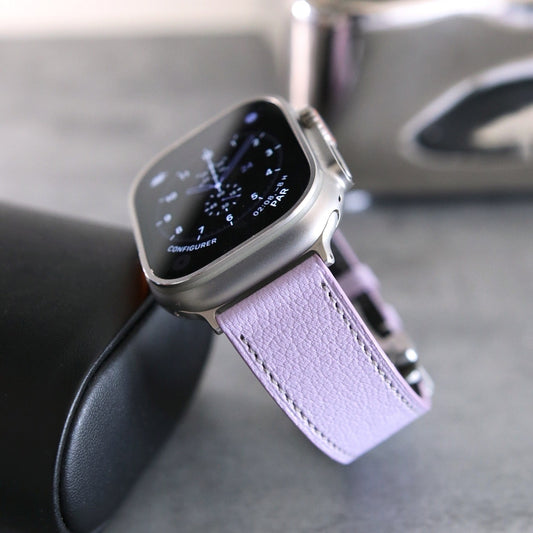 Apple watch band - Lavande Luxe Edition - French Chèvre leather