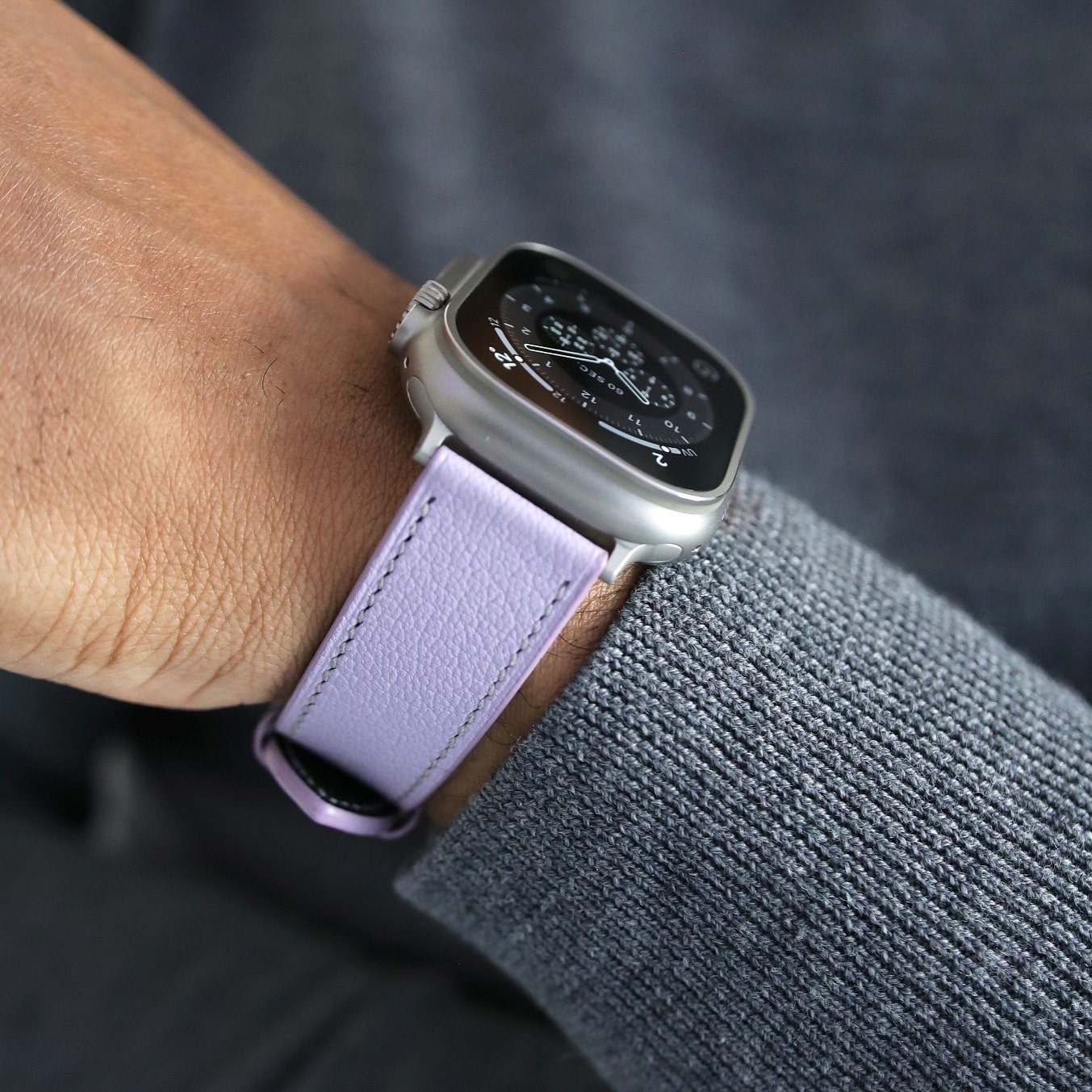 Apple watch band - Lavande Luxe Edition - French Chèvre leather