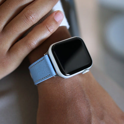 Apple Watch Band - Aqua Vista Edition - French Chèvre leather