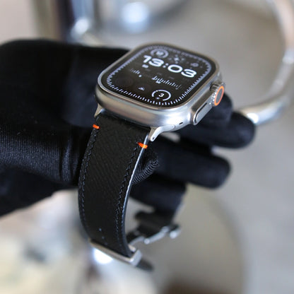 Apple Watch Band - Noir Ultra Edition - French Epsom leather