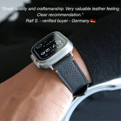 Apple Watch Band - Noir Ultra Edition - French Epsom leather
