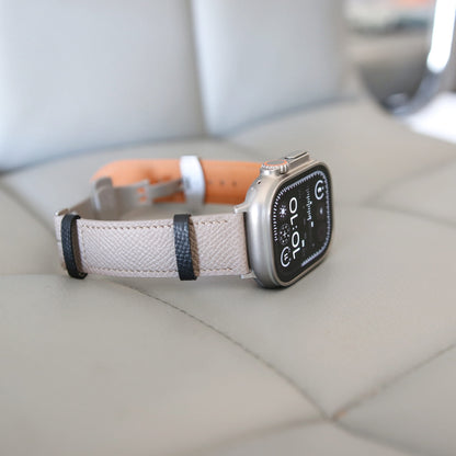 Apple Watch Band - Sandstone Duo Edition - French Epsom leather