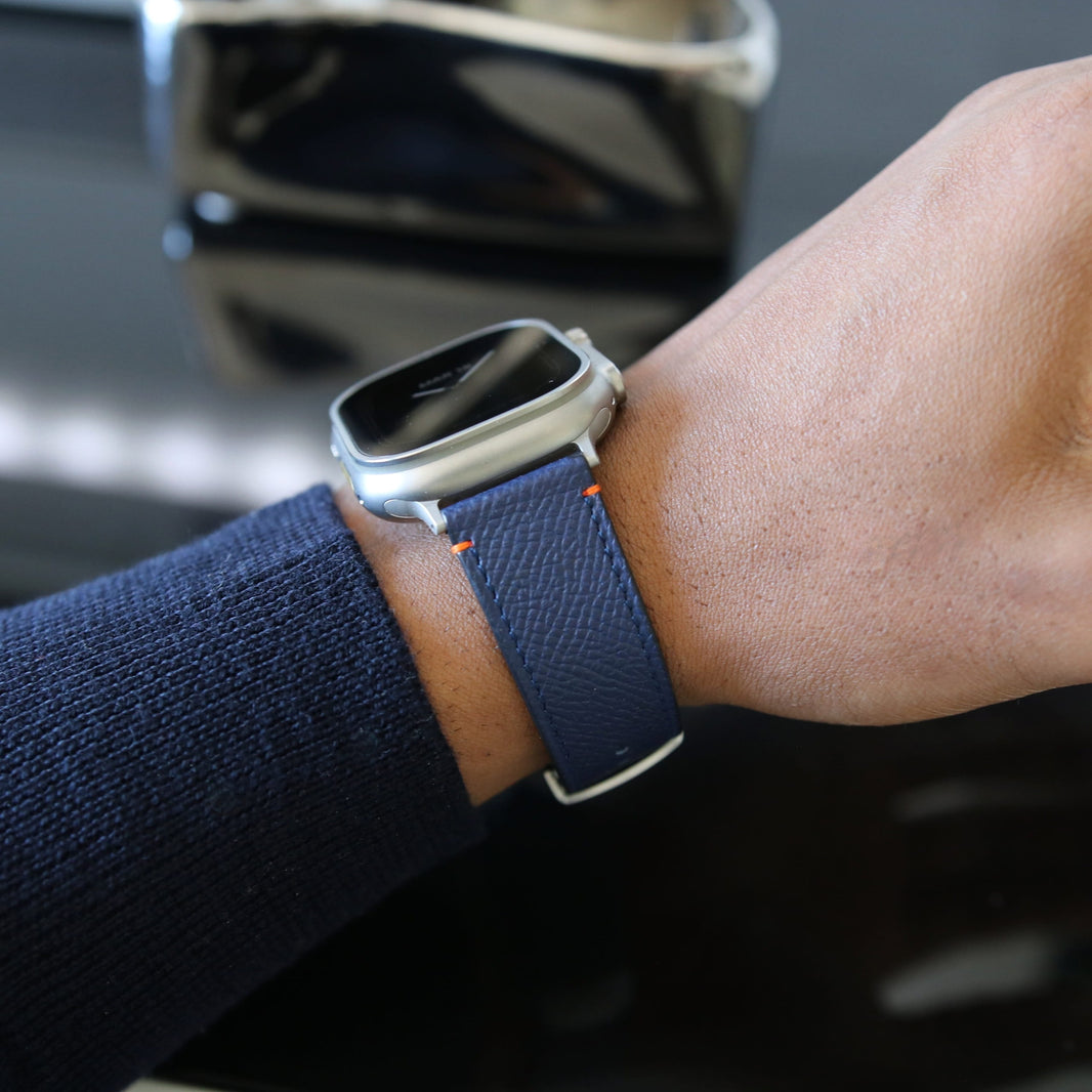 Apple Watch band- Bleu Nuit Ultra Edition - French Epsom leather