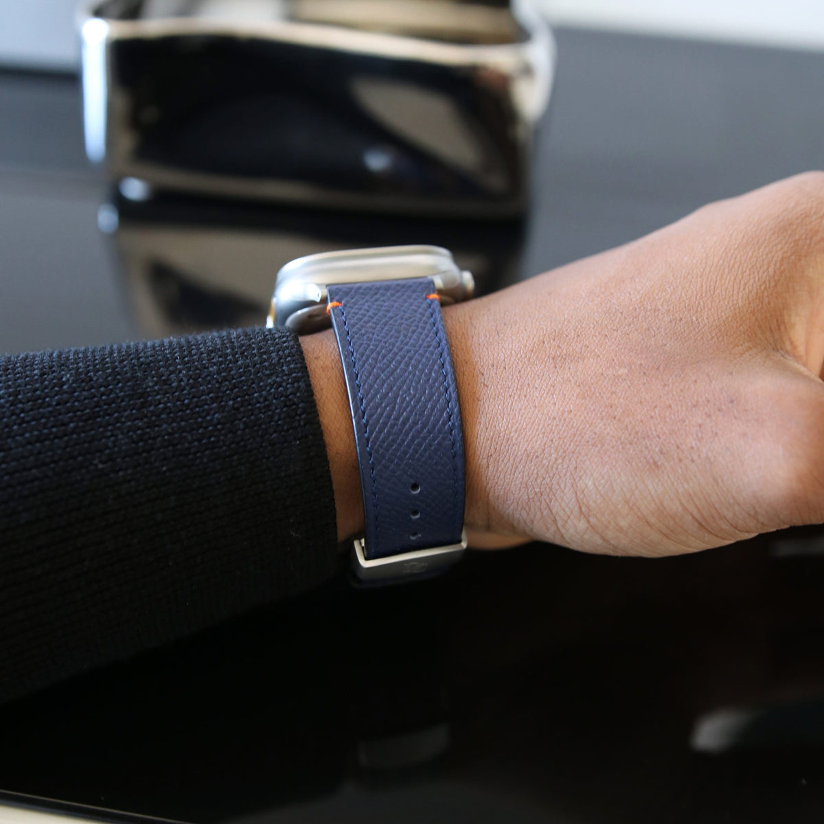 Apple Watch band- Bleu Nuit Ultra Edition - French Epsom leather