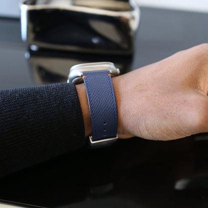 Apple Watch band- Bleu Nuit Ultra Edition - French Epsom leather