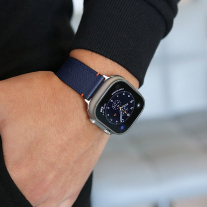 Apple Watch band- Bleu Nuit Ultra Edition - French Epsom leather
