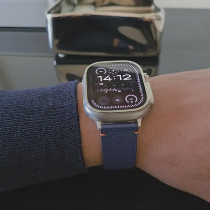Apple Watch band- Bleu Nuit Ultra Edition - French Epsom leather