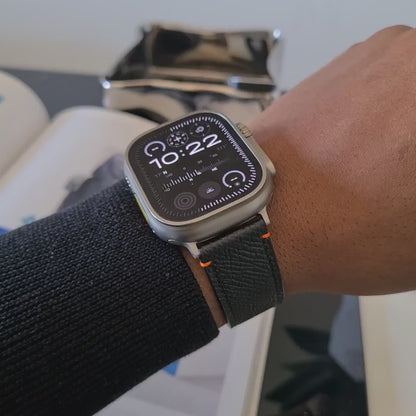 Apple Watch Band - Noir Ultra Edition - French Epsom leather
