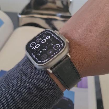 Apple Watch Band - Noir Heritage Edition - Italian Martino Leather