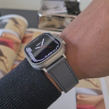 Apple watch band - Storm Edition - French Chèvre leather