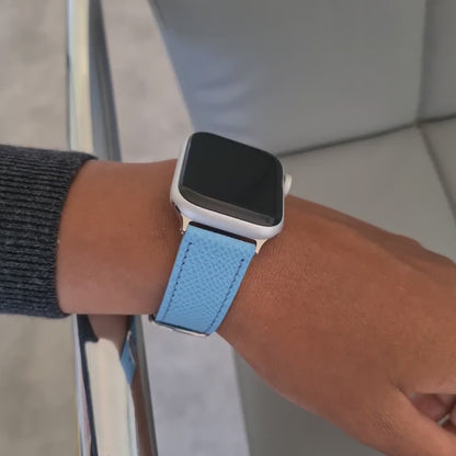 Apple Watch Band - Miami Blue Duo Edition - French Epsom leather